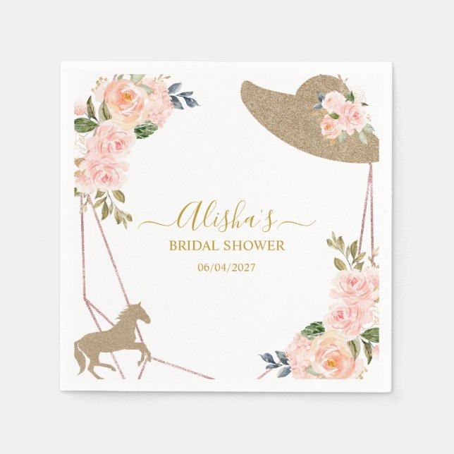 And They’re Off to the Altar! Bridal Shower Napkin (Front)