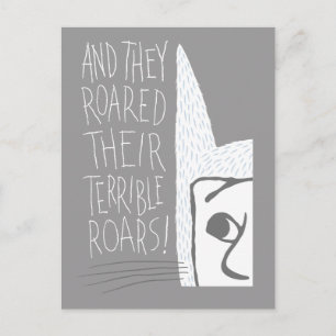 And they Roared Their Terrible Roars! Postcard