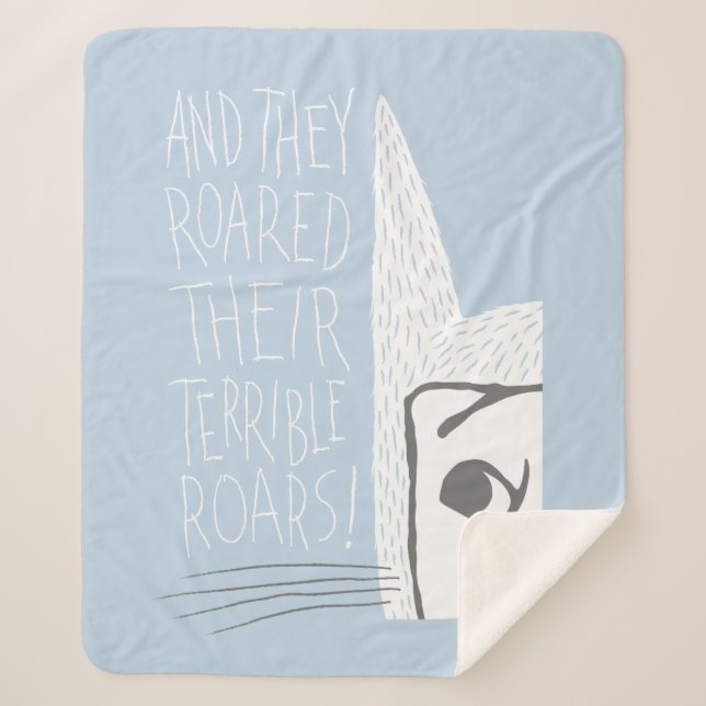 And they Roared Their Terrible Roars! Sherpa Blanket (Front)