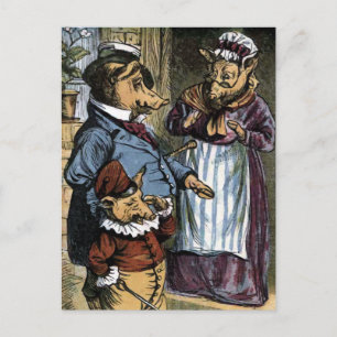 And this little piggy went crying ...... postcard