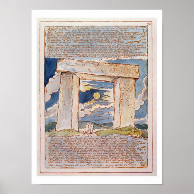 'And this the Form of Mighty Hand...', plate 70 fr Poster (Front)