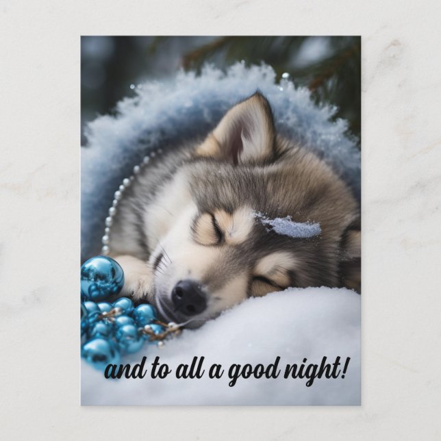 And to all a good night  postcard (Front)