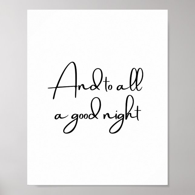 And to all a good night Poster (Front)