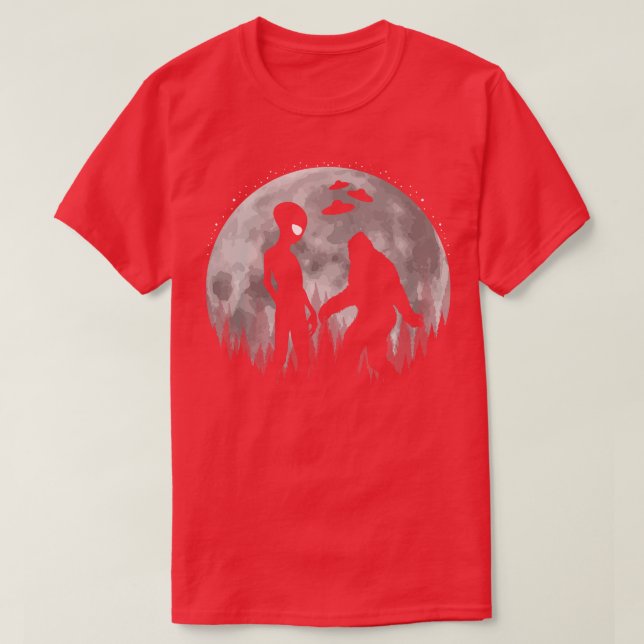 And  Ufos Moon T-Shirt (Design Front)