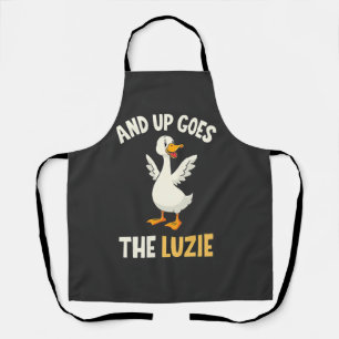 And up Goes The Luzie Funny Goose Lovers  Apron