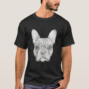 And White French Bulldog T-Shirt