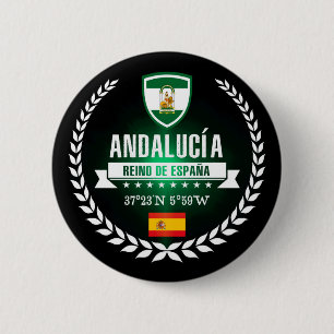 Andalucía 6 Cm Round Badge