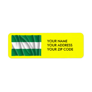 ANDALUCIA FLAG RETURN ADDRESS LABEL