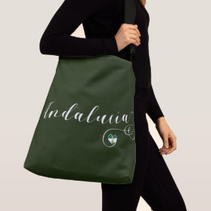 Andalucía Heart Flag, Andalusia, Spain Crossbody Bag