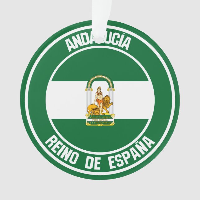 Andalucía Round Emblem Ornament (Front)