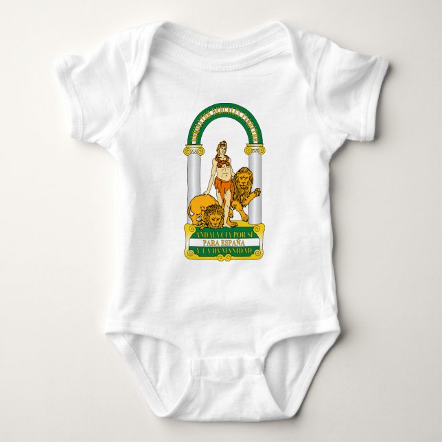 Andalucia (Spain) Coat of Arms Baby Bodysuit (Front)