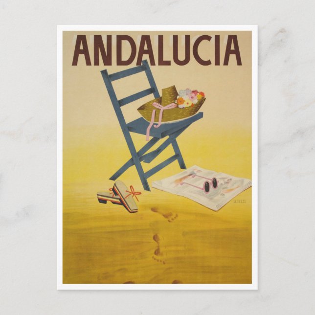 Andalucia, Spain Vintage Travel Postcard (Front)
