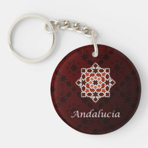 Andalusia art of tile and Moroccan ceramics in Key Ring