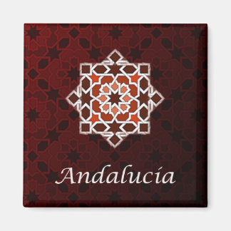 Andalusia in mosaic geometry tile tile magnet