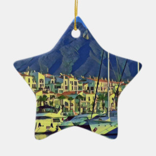 Andalusia - MARBELLA - panorama Ceramic Ornament