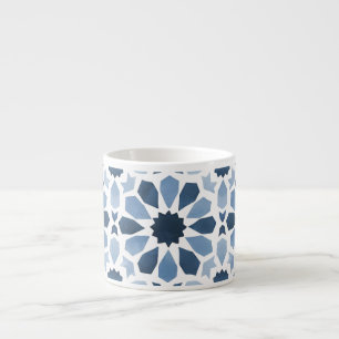 Andalusian Echoes: Boho Moroccan Geometry Espresso Cup
