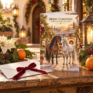 Andalusian Horse Christmas Card