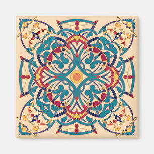  Andalusian mosaic minimal Magnet