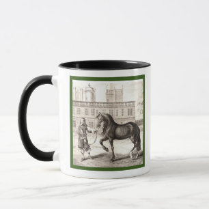 Andalusian PRE Horse – Vintage Spanish Engraving Mug