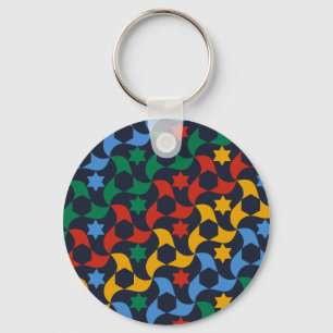 Andalusian Tiles 12 (Alhambra Palace, Granada) Key Ring