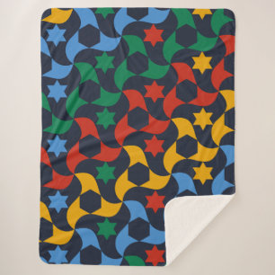 Andalusian Tiles 12 (Alhambra Palace, Granada) Sherpa Blanket