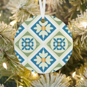 Andalusian Tiles 13 Metal Tree Decoration