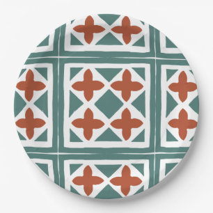 Andalusian Tiles 15 Paper Plate