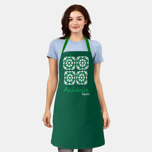 Andalusian Tiles 2 Apron (Worn)