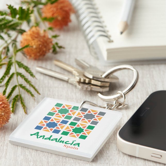 Andalusian Tiles 4 Key Ring (Front Right)