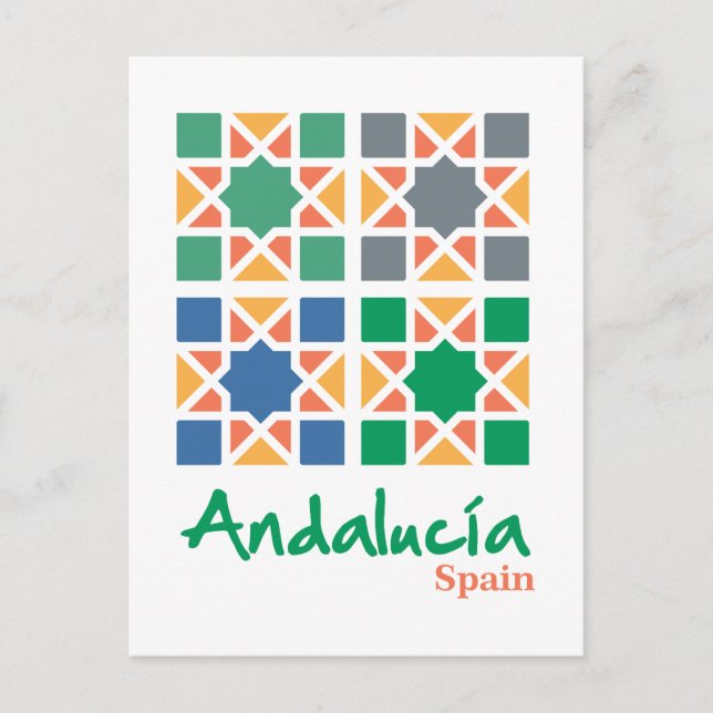 Andalusian Tiles 4 Postcard (Front)
