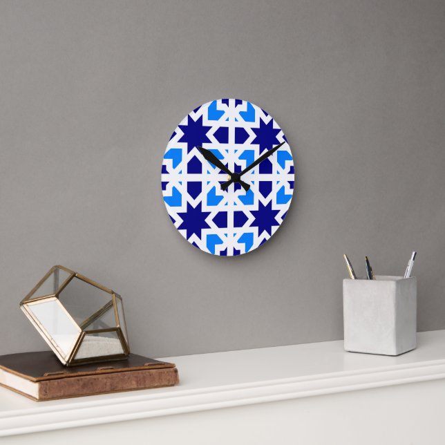 Andalusian Tiles 6 Round Clock (Office)