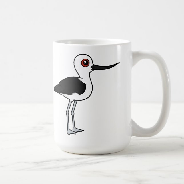 Andean Avocet Cute Birdorable Cartoon Bird Coffee Mug (Right)