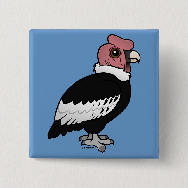 Andean Condor 15 Cm Square Badge (Front)