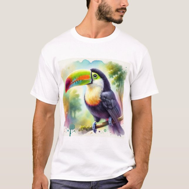 Andean grey breasted toucan 100924AREF147 - Waterc T-Shirt (Front)