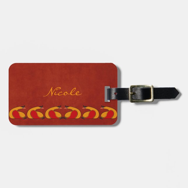 Andean Lazy Bird Luggage Tag (Front Horizontal)