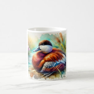 Andean Ruddy Duck 091024AREF133 - Watercolor Coffee Mug