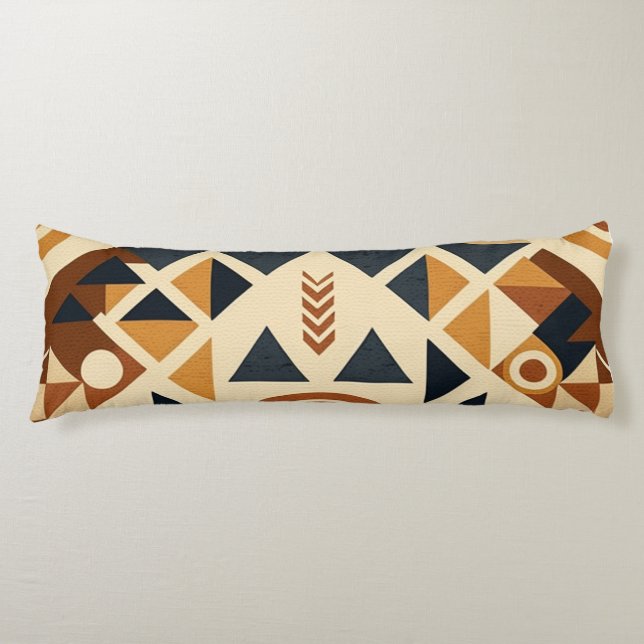 Andean style, minimalist, modern, Inca culture Body Cushion (Front)