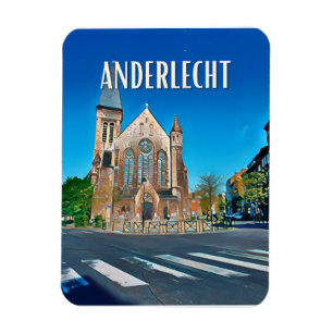 Anderlecht Belgique Photo Vintage  Magnet