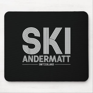 Andermatt Ski Resort Swiss Alps Skiing Switzerland Mouse Pad