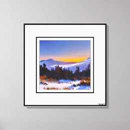 Anders Artist* Sunrise in the Colorado Mountains*  Canvas Print
