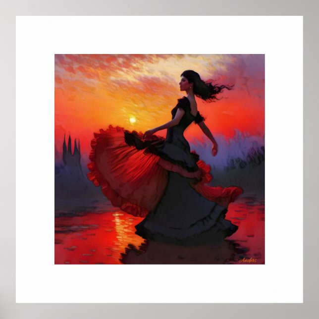 Anders Artistry* Flamingo Dancer #4* Poster (Front)