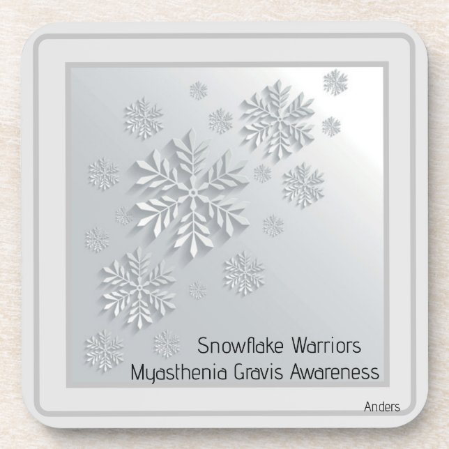 Anders Artistry* SnowFlake Warriors * Coaster (Front)