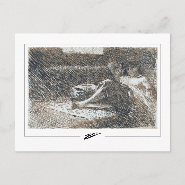 Anders Zorn #219 - Fine Art Postcard (Front)