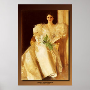 Anders Zorn's Portrait of Mrs. Eben Richards Poster