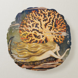 Andersen: Little Mermaid Drawing Round Cushion