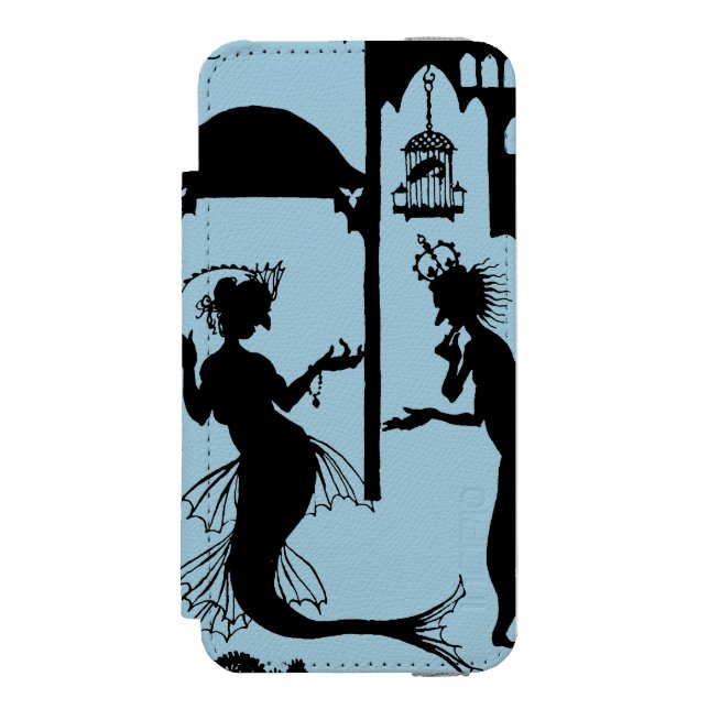 Andersen: Little Mermaid Silhouette Incipio iPhone Wallet Case (Folio Front)