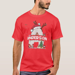 Anderson Christmas w Anderson Name for funny Xmas T-Shirt