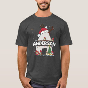 Anderson Christmasw Anderson Name for funny Xmas T-Shirt