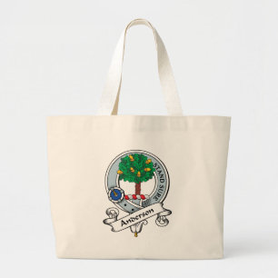Anderson Clan Badge Large Tote Bag