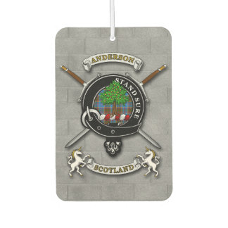 Anderson Clan Badge & Swords Car Air Freshener